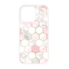 Geometric Rose Gold marvanyos marvany mintas iPhone 13 Pro tok
