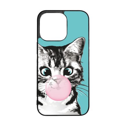 Bubble Cat - cica mintás iPhone 13 Pro tok