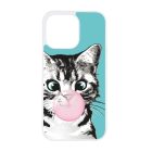 Bubble Cat - cica mintás iPhone 13 Pro tok
