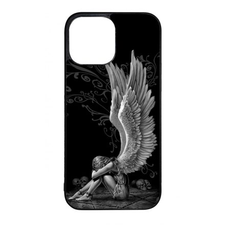 angyal angyalos fekete bukott iPhone 13 Pro Max tok
