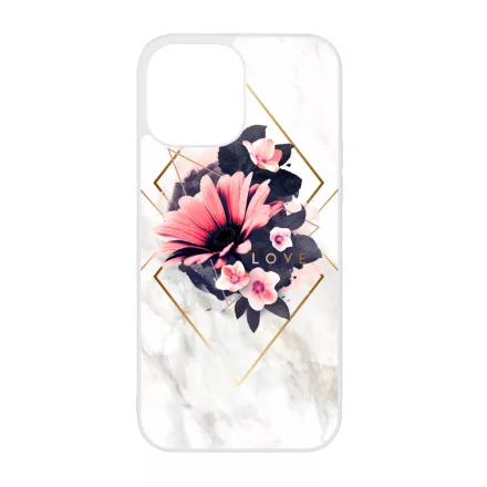 Marble Love marvany mintas viragos iPhone 13 Pro Max Magsafe tok