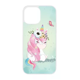 Édes unikornis és a Pillangó unicorn egyszarvú iPhone 13 Pro Max tok