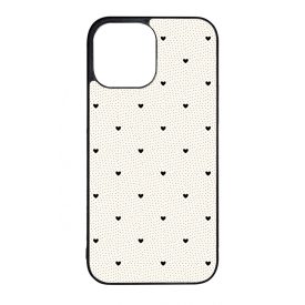 Elegáns szívecskés - CREAM - szives csajos iPhone 13 Pro Max tok