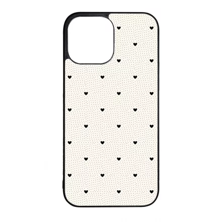 Elegáns szívecskés - CREAM - szives csajos iPhone 13 Pro Max Magsafe tok