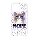 NOPE Cat Antisocial Antiszocialis Meno Trendi iPhone 13 Pro Max tok