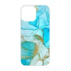 Ocean Blue Gold marvanyos marvany mintas iPhone 13 Pro Max Magsafe tok