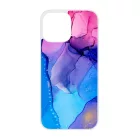 Blue Pink Gradient Ink kek rozsaszin marvanyos iPhone 13 Pro Max tok