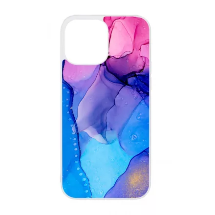 Blue Pink Gradient Ink kek rozsaszin marvanyos iPhone 13 Pro Max Magsafe tok