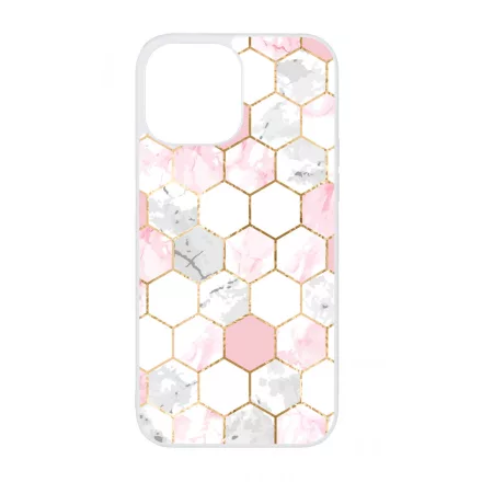 Geometric Rose Gold marvanyos marvany mintas iPhone 13 Pro Max tok