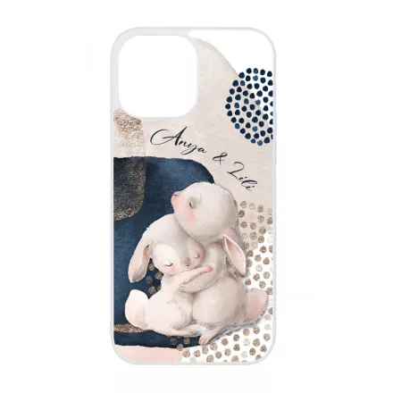 Kerd a neveddel - Cuki nyuszik - osz iPhone 13 Pro Max tok