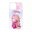 Unikornis és kávé - Téli mintás iPhone 13 Pro Max tok