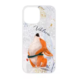 Cuki corgi kutyus - Téli mintás iPhone 13 Pro Max tok