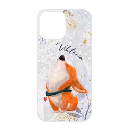 Cuki corgi kutyus - Téli mintás iPhone 13 Pro Max Magsafe tok