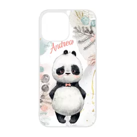 Édes kis Panda - Téli mintás iPhone 13 Pro Max tok