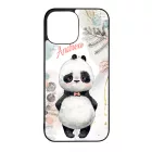 Édes kis Panda - Téli mintás iPhone 13 Pro Max tok
