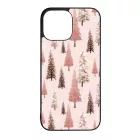 Rózsaszín karácsonyi fenyőfa mintás iPhone 13 Pro Max Magsafe tok