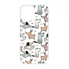 Tündéri rajzolt kutya mintás iPhone 13 Pro Max Magsafe tok