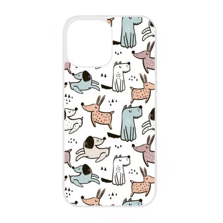 Tündéri rajzolt kutya mintás iPhone 13 Pro Max Magsafe tok