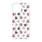 Cuki kávé és kutya mintás iPhone 13 Pro Max tok