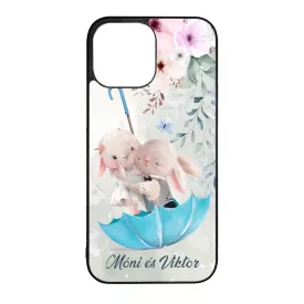 Neves cukisagok kollekcio Esernyos nyuszi szerelem iPhone 13 Pro Max tok