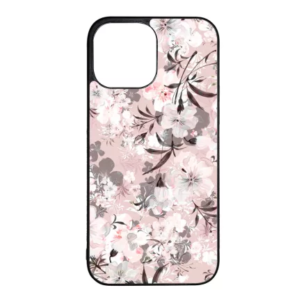 Puderpink tavaszi viragos iPhone 13 Pro Max Magsafe tok