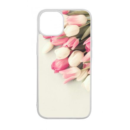 virágos tulipános tavaszi iPhone 14 tok