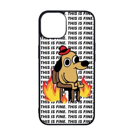 This is fine DOG kutyas meme iPhone 14 tok