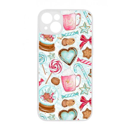 téli karácsonyi csajos mintás iPhone 14 Plus Magsafe tok