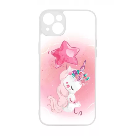 Tündéri unikornis unicorn egyszarvú iPhone 14 Plus tok