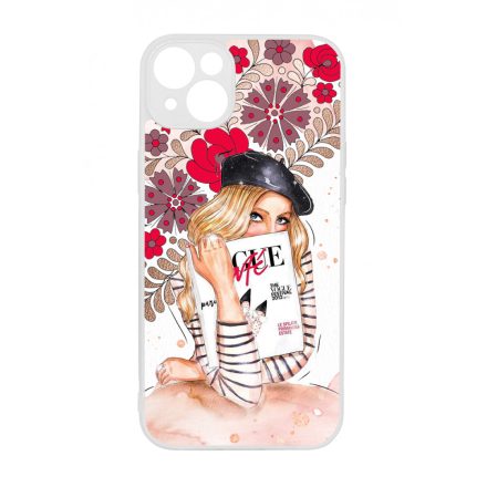 Matyó & Fashion Girl magyar mintás hungarian folk iPhone 14 Plus tok