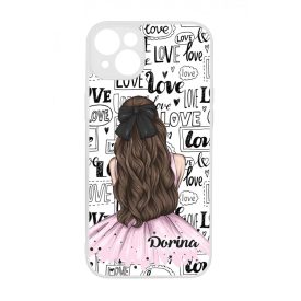 Kérd a Neveddel - LOVE Girl szerelem valentin napi iPhone 14 Plus tok