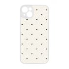 Elegáns szívecskés - CREAM - szives csajos iPhone 14 Plus tok