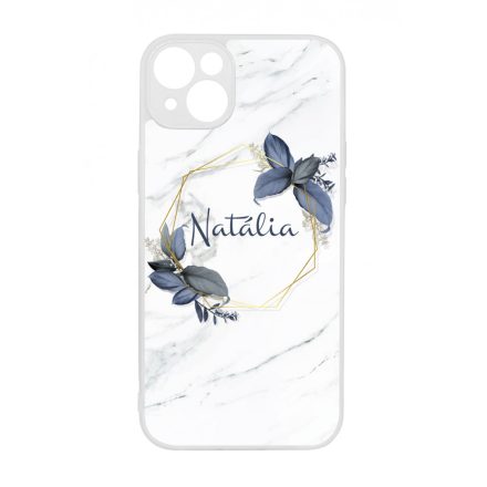 marble marvany mintas viragos iPhone 14 Plus tok