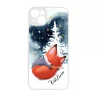 Tündéri róka - Téli mintás iPhone 14 Plus tok