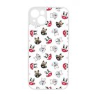 Cuki kávé és kutya mintás iPhone 14 Plus tok