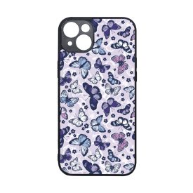 Gyonyoru lila pillangok iPhone 14 Plus tok