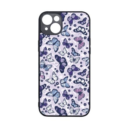 Gyonyoru lila pillangok iPhone 14 Plus tok