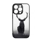 szarvas szarvasos agancs őszi fehér iPhone 14 Pro tok