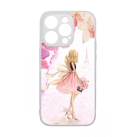 virágos fashion menyasszony párizs paris eiffel torony tavaszi iPhone 14 Pro tok