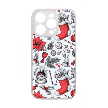 téli karácsonyi mintás textúra iPhone 14 Pro Magsafe tok