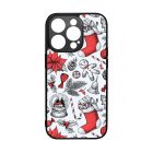 téli karácsonyi mintás textúra iPhone 14 Pro tok