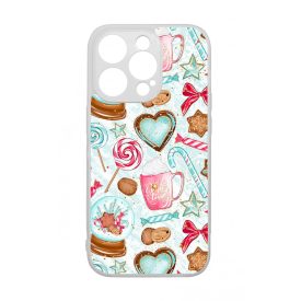 téli karácsonyi csajos mintás iPhone 14 Pro tok