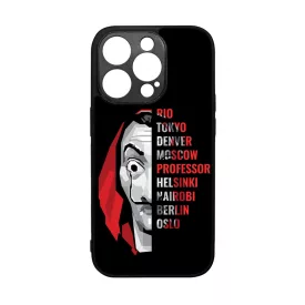 Mask - the Names - A Nagy Pénzrablás - la casa de papel iPhone 14 Pro tok