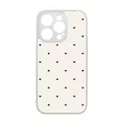 Elegáns szívecskés - CREAM - szives csajos iPhone 14 Pro Magsafe tok