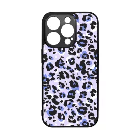 Purple Leopard Wild Beauty Csajos Allat mintas iPhone 14 Pro tok
