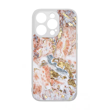 Pinkish and Gold marvanyos marvany mintas iPhone 14 Pro Magsafe tok
