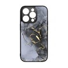 Golden Black marvanyos marvany mintas hatás iPhone 14 Pro tok