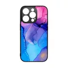 Blue Pink Gradient Ink kek rozsaszin marvanyos iPhone 14 Pro Magsafe tok