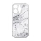 Luxury White marvanyos marvany mintas iPhone 14 Pro tok