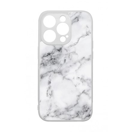 Luxury White marvanyos marvany mintas iPhone 14 Pro tok